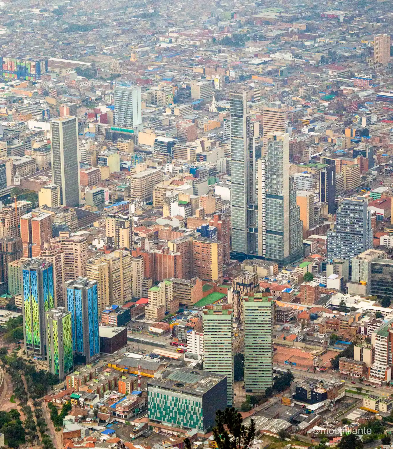 Vista de Monserrate Bogotá