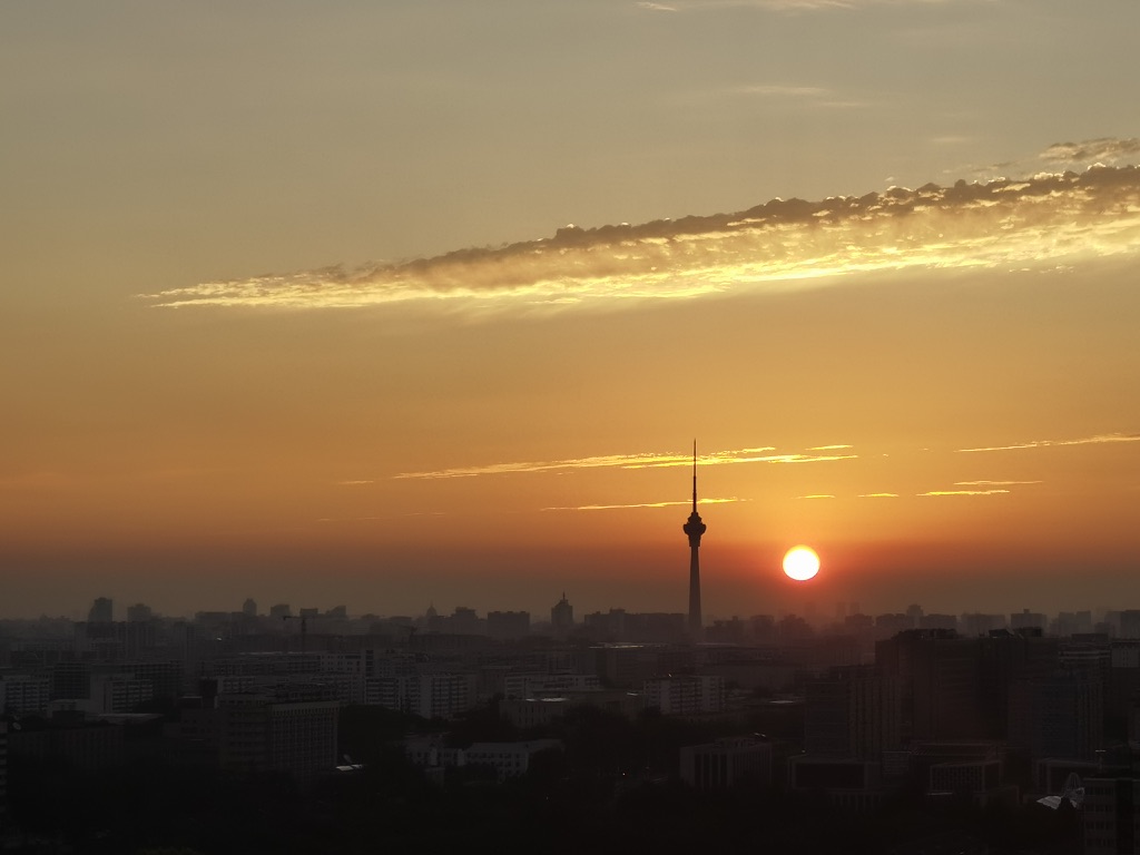 The second to last day, a sunset in Beijing 8/23/2024