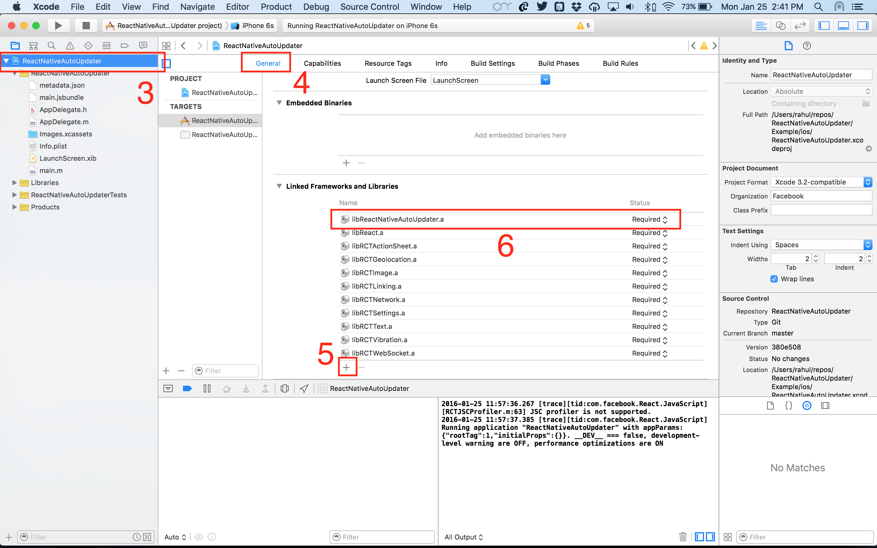 Link Frameworks and Libraries