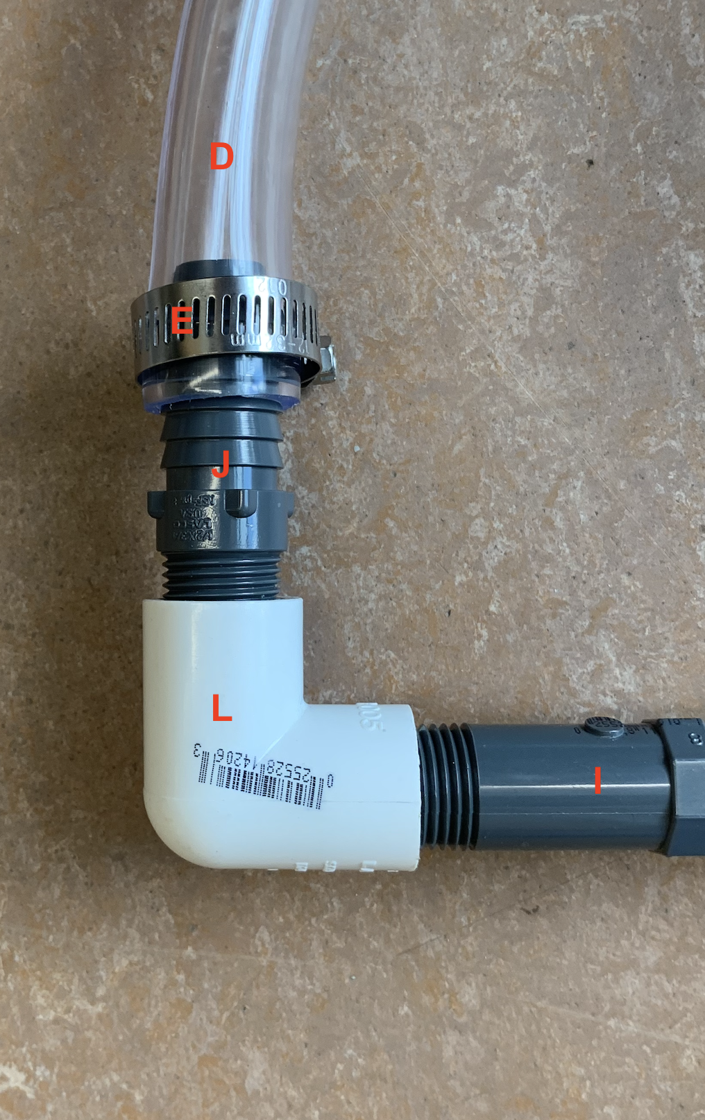 mag pump connection to manifold