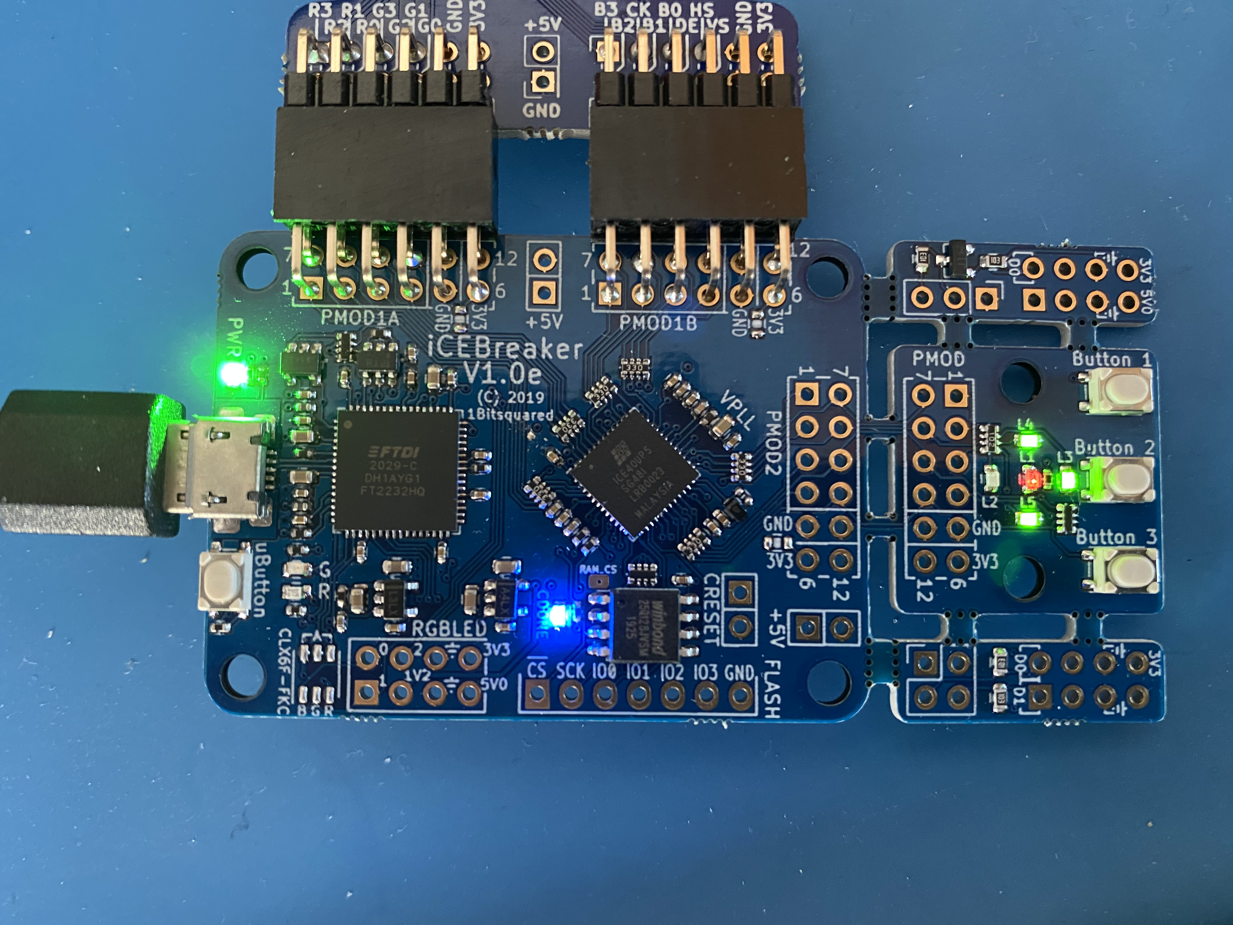 ICEBreaker FPGA dev board