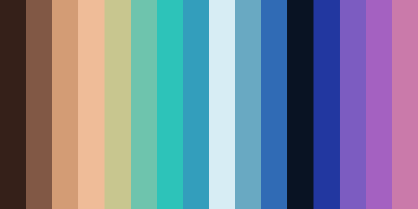 A picture of a soothing colour palette