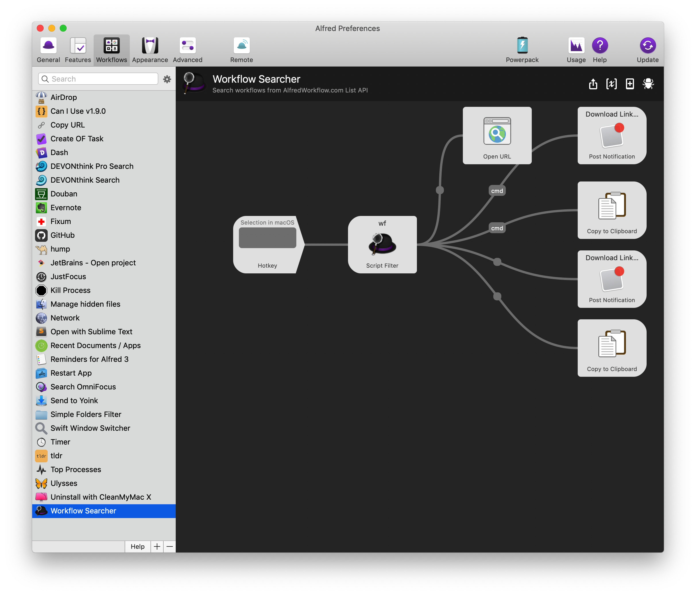 Alfred Workflows 专题 · Issue #78 · JimmyLv/jimmylv.github.io · GitHub