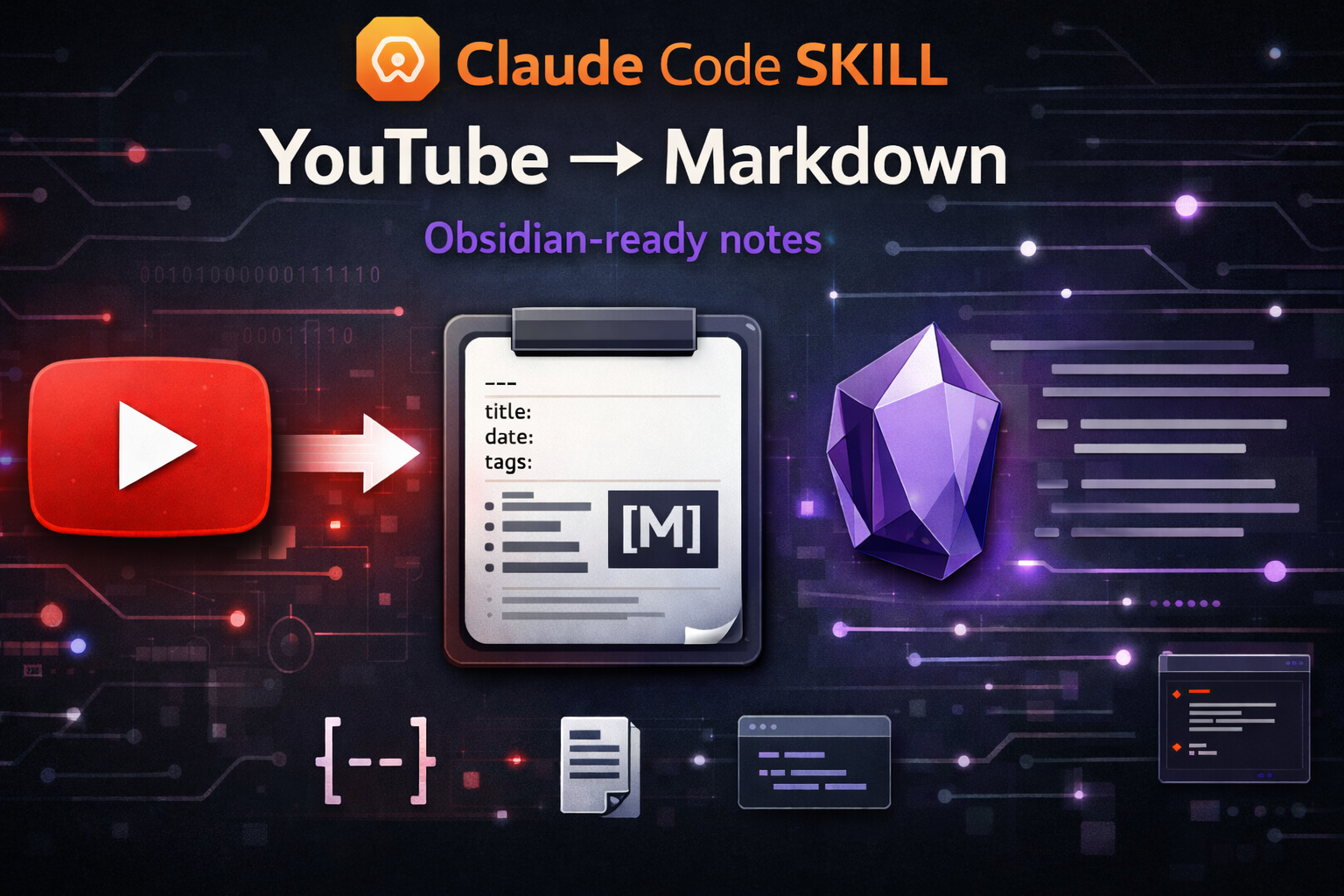 YouTube Fetcher to Markdown — Claude Code Skill