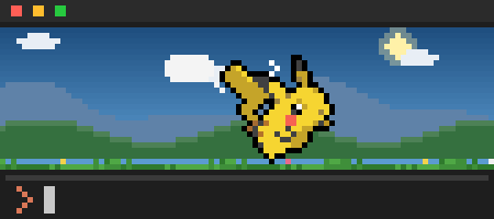 Small Pikachu clones following the leader