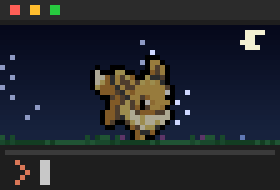 Eevee dozing with floating Zs