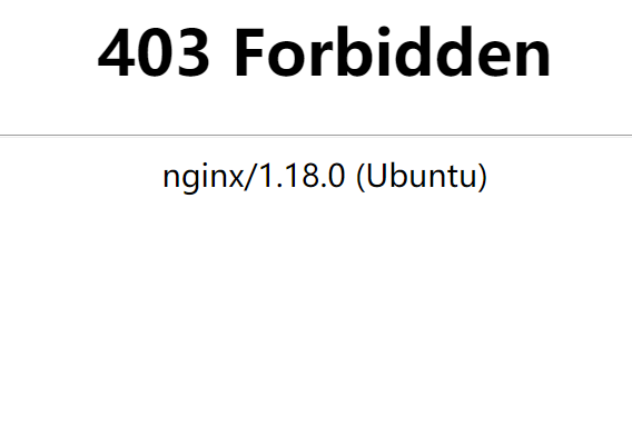 403 Forbidden