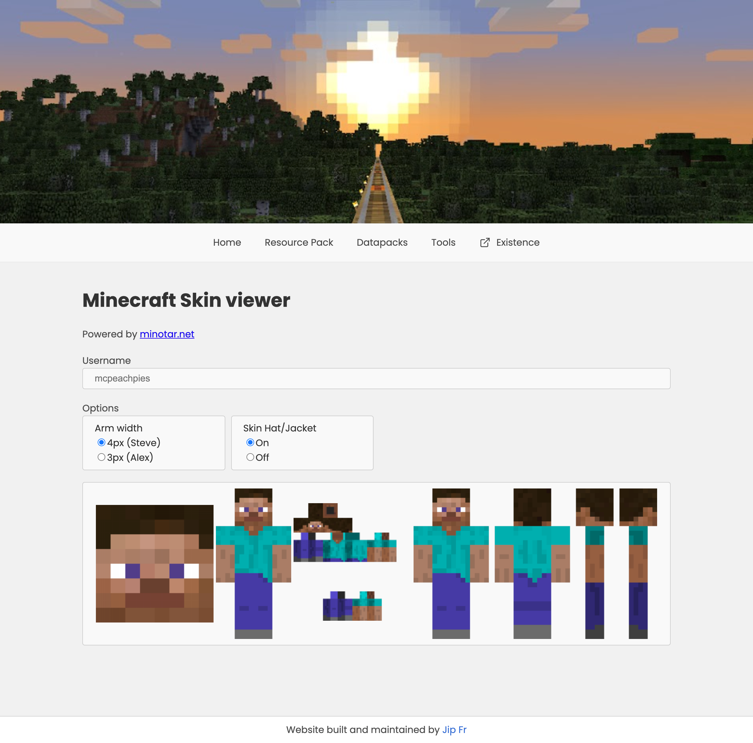 Tool to view Minecraft skins