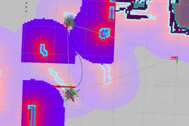 Follower following the leader robot after detecting the aruco marker