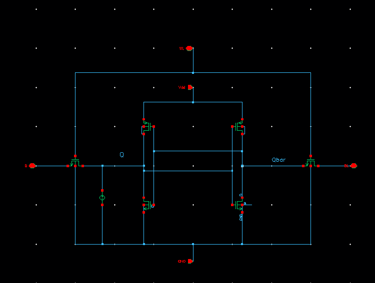 6T SRAM Circuit Diagram