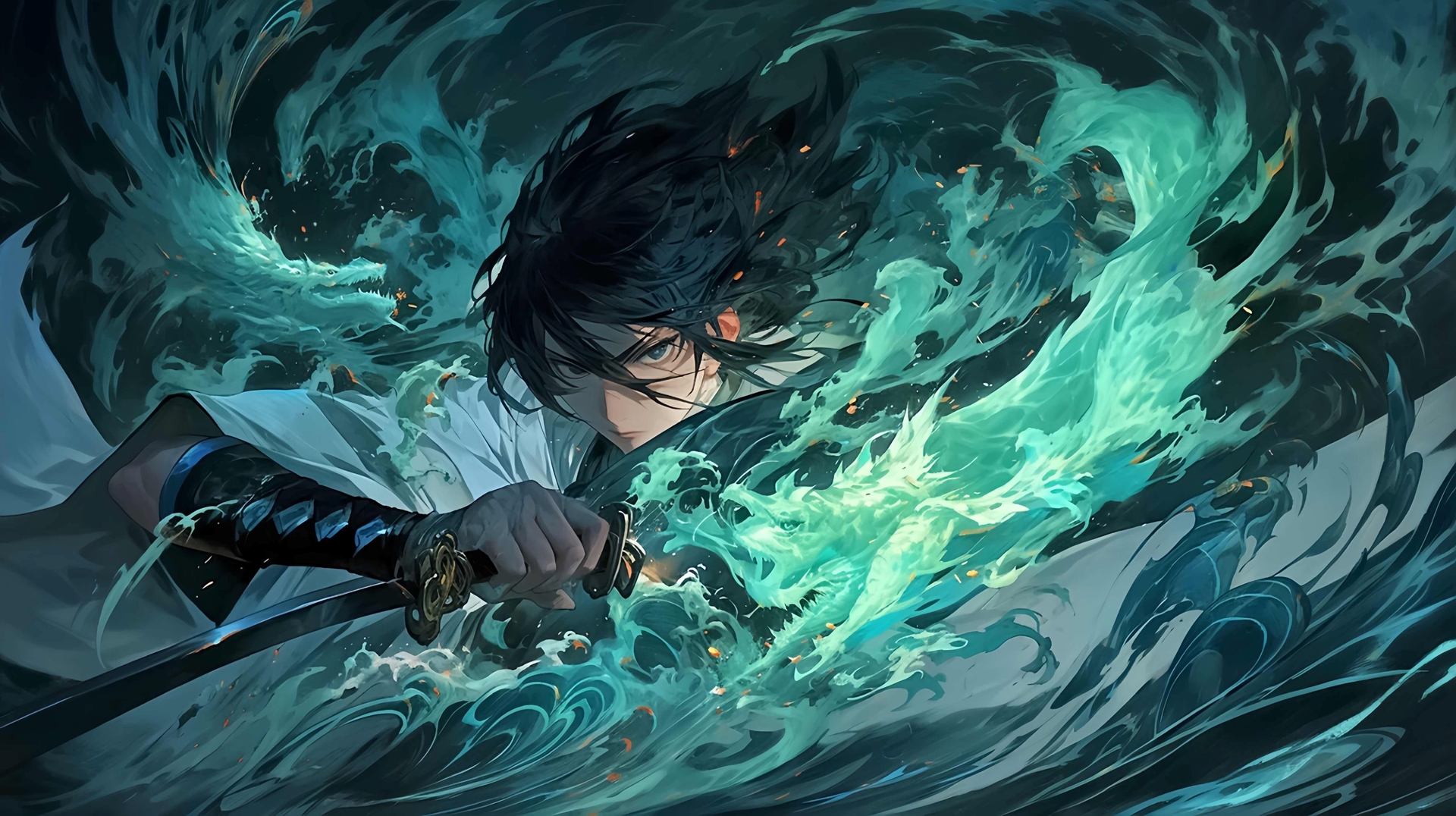 Green sword