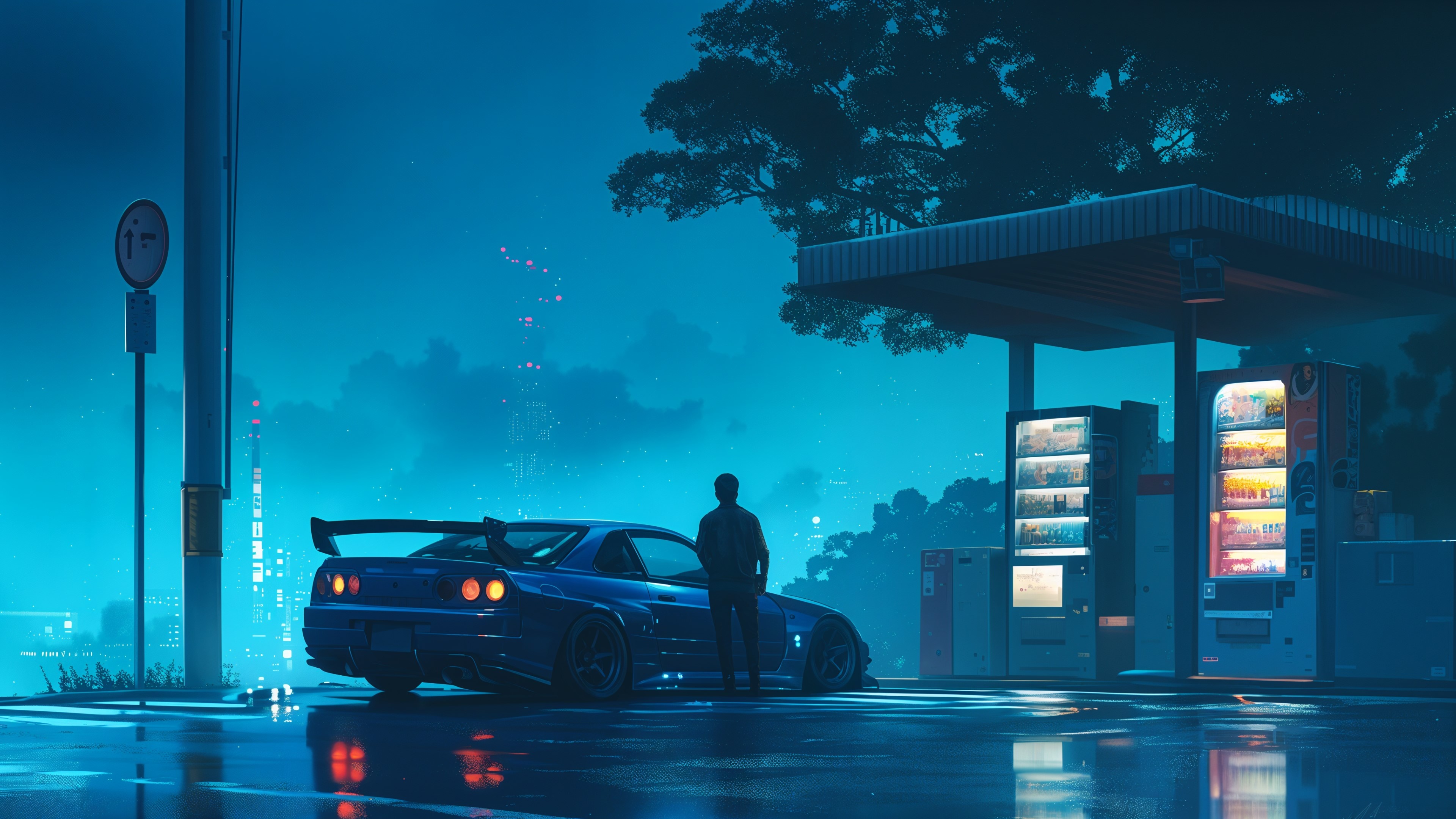 Modern AI sports car
