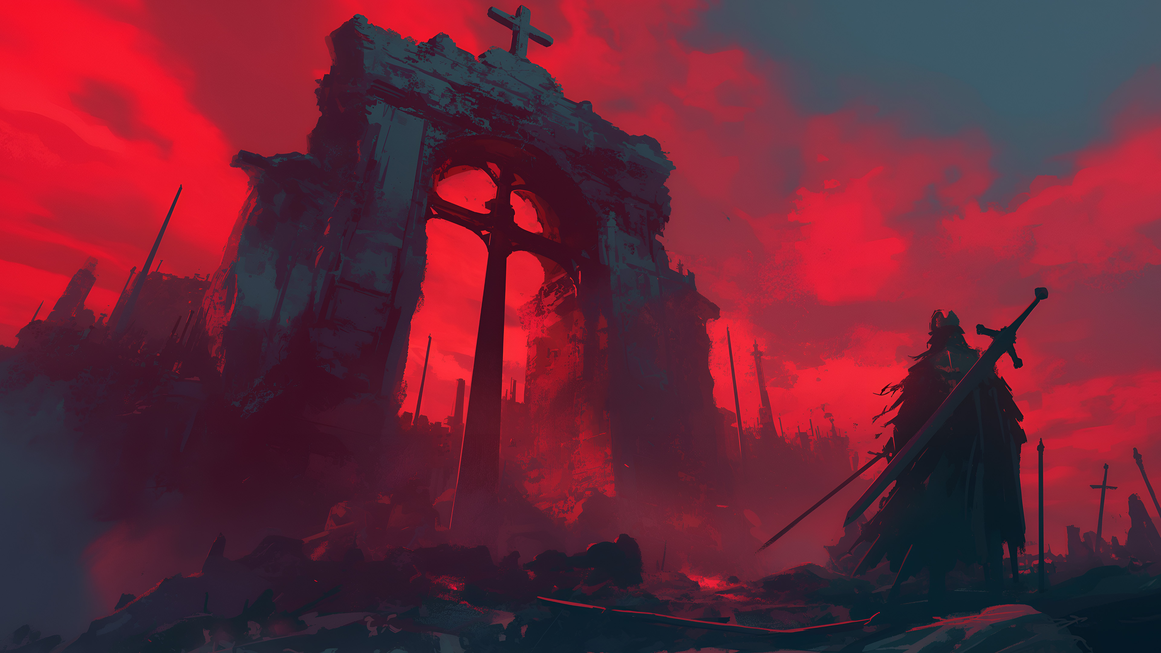Dark fantasy knight