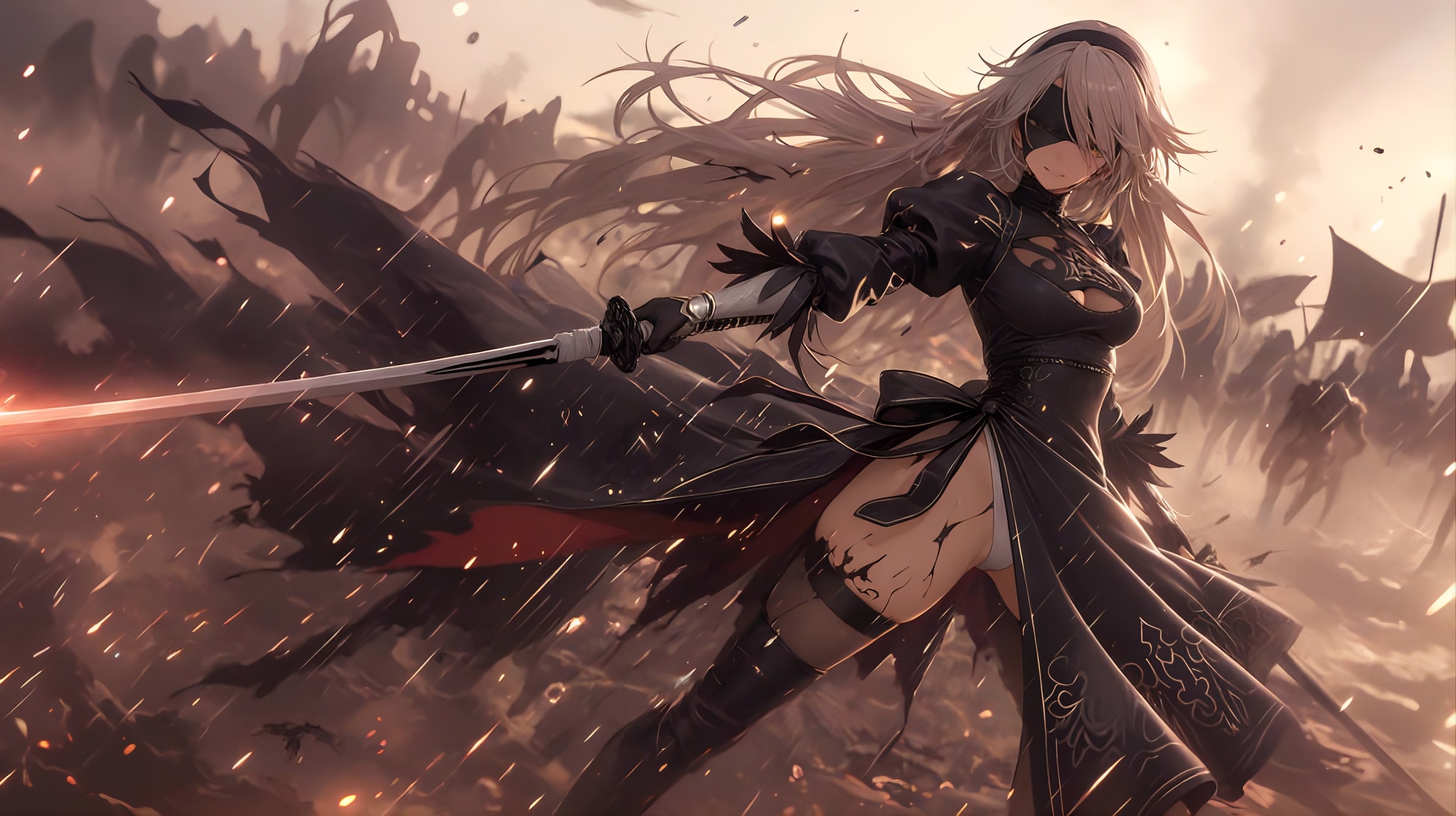 Nier series character illustration