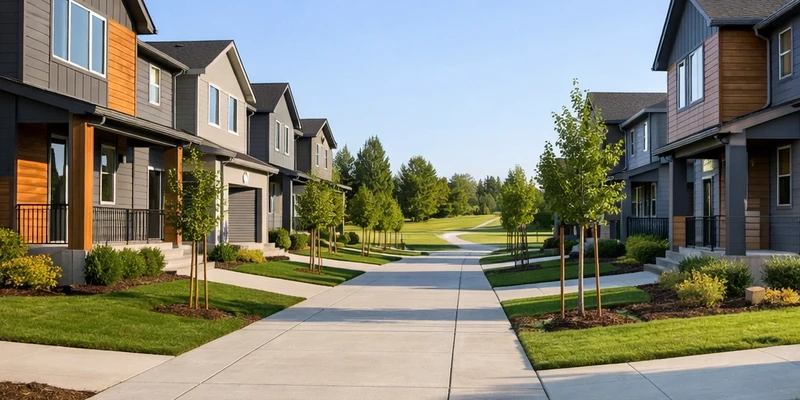 New construction homes in South Hillsboro, Oregon