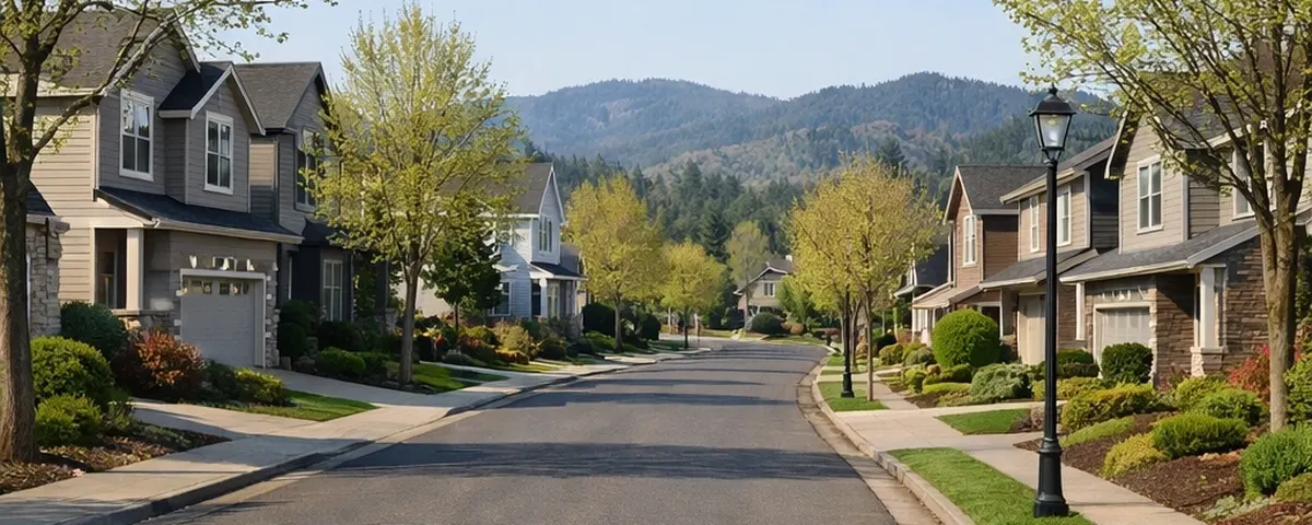 Residential neighborhood in Washington County, Oregon