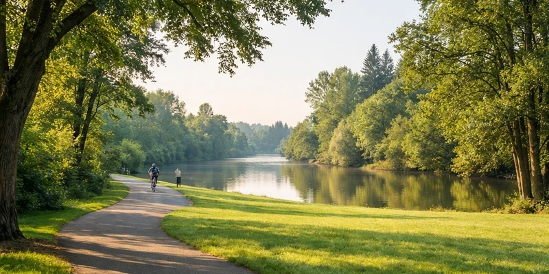 Cook Park along the Tualatin River, Washington County, Oregon