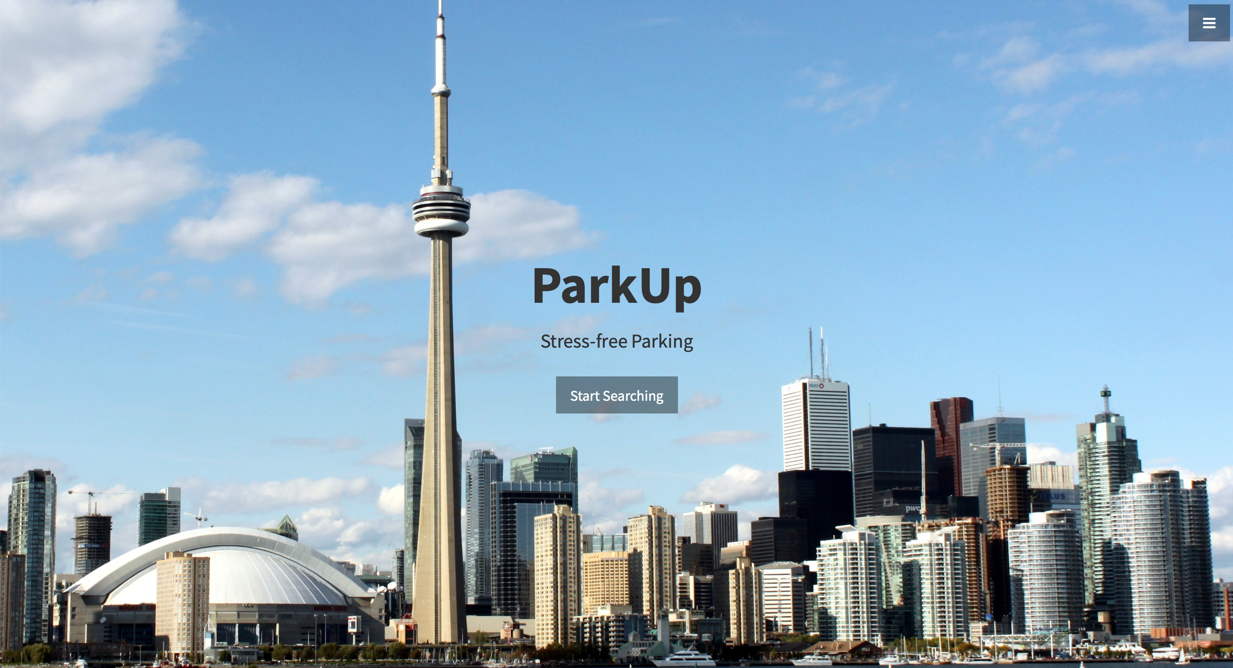 ParkUp Homepage