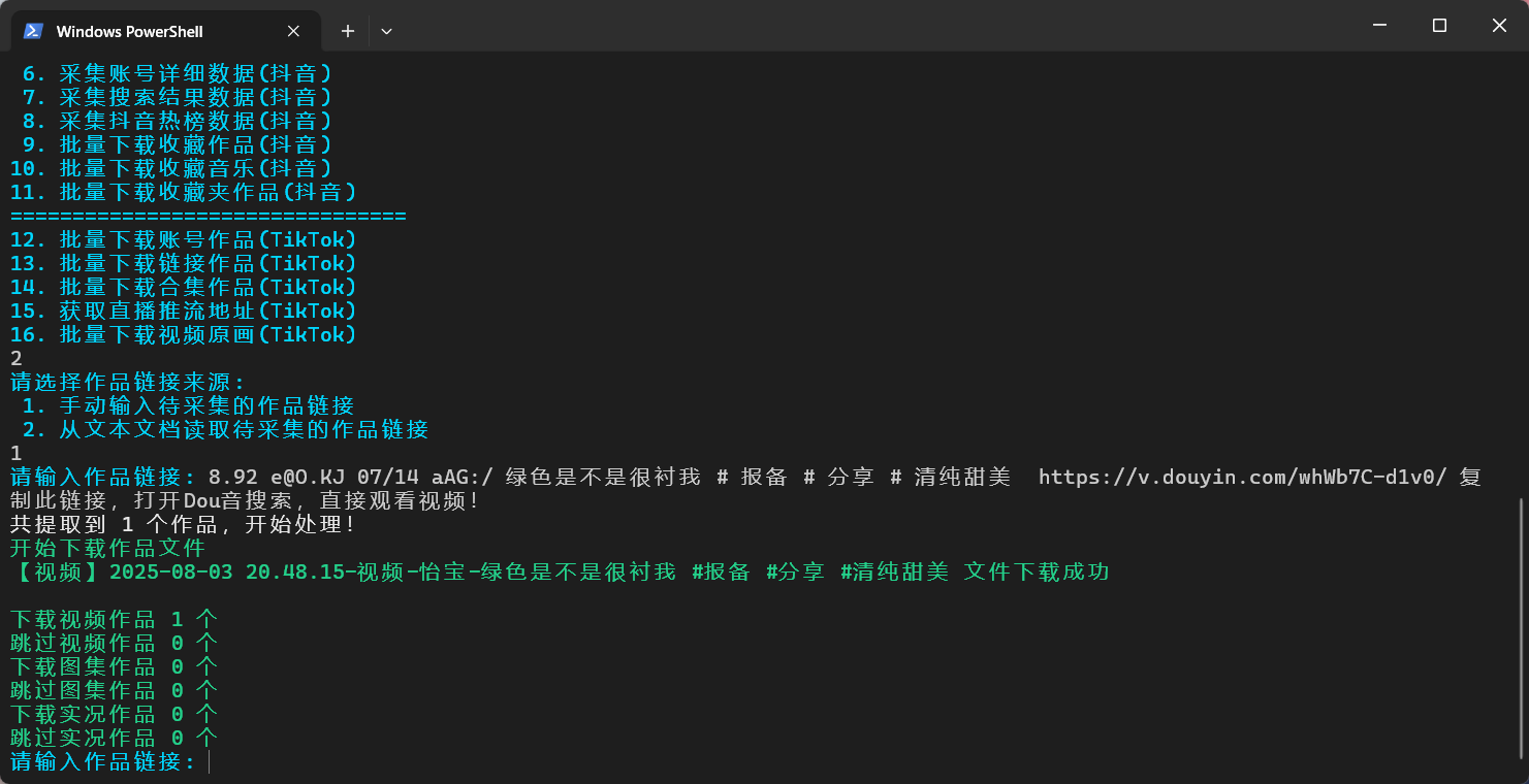 终端模式截图