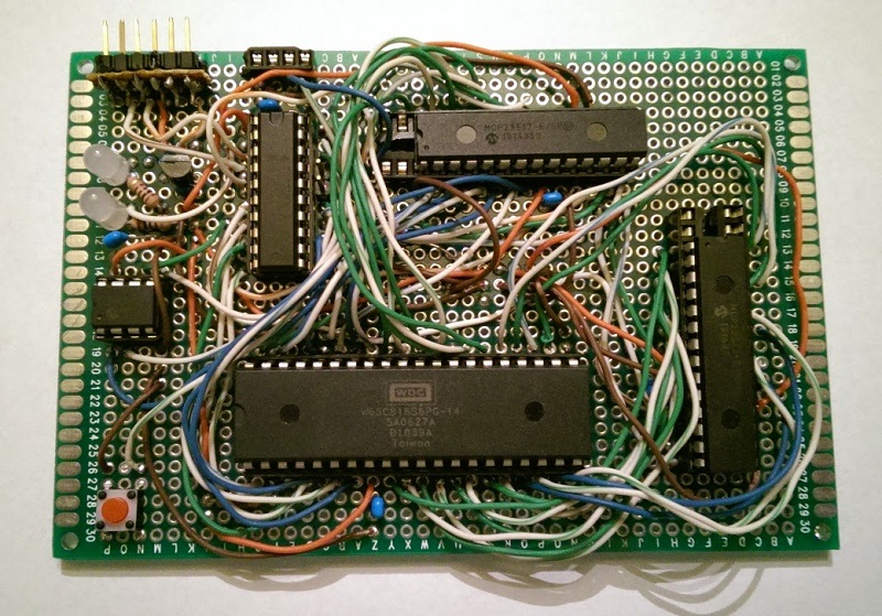 6502 Virtual Trainer circuit board