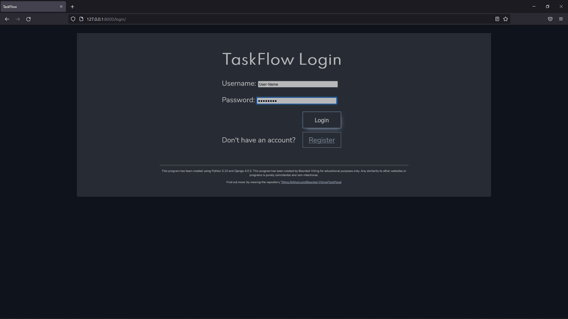 TaskFlow Login