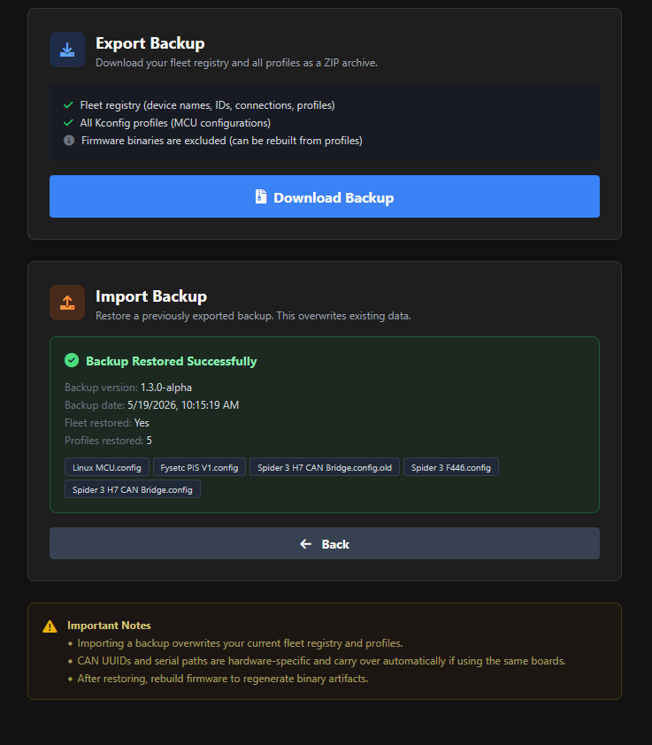 Backup & Restore