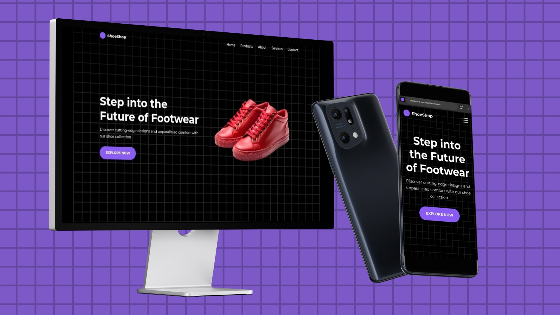 ShoeShop 网站模板截图