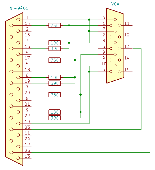 Video adapter schematic
