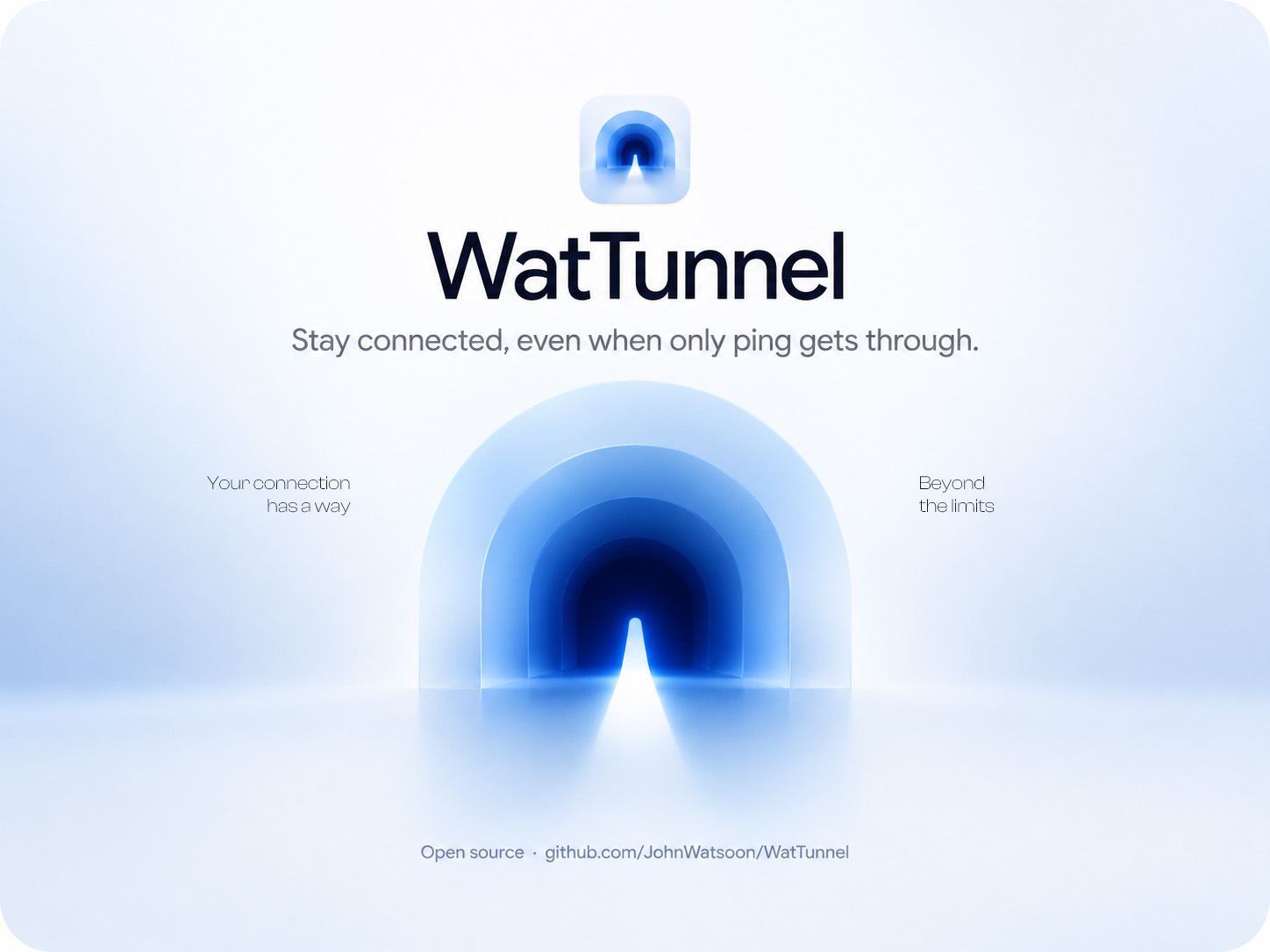 WatTunnel: stay connected, even when only ping gets through