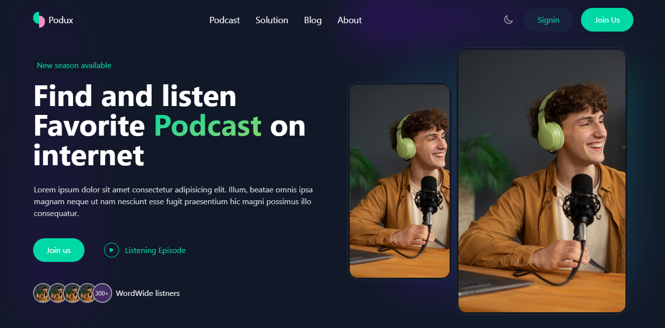 Podux Dark Theme
