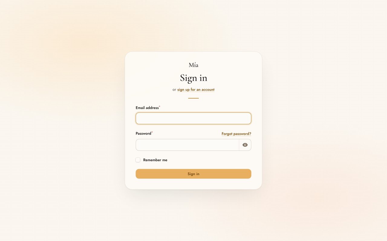 The centred card composition in light mode