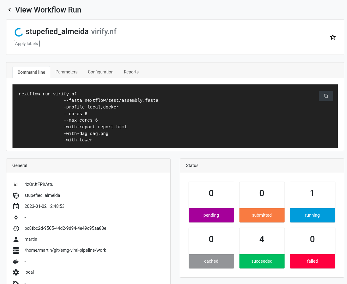 Monitoring with Nextflow Tower