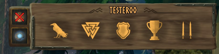 Protect and highlight buttons beside the player panel in the inventory
