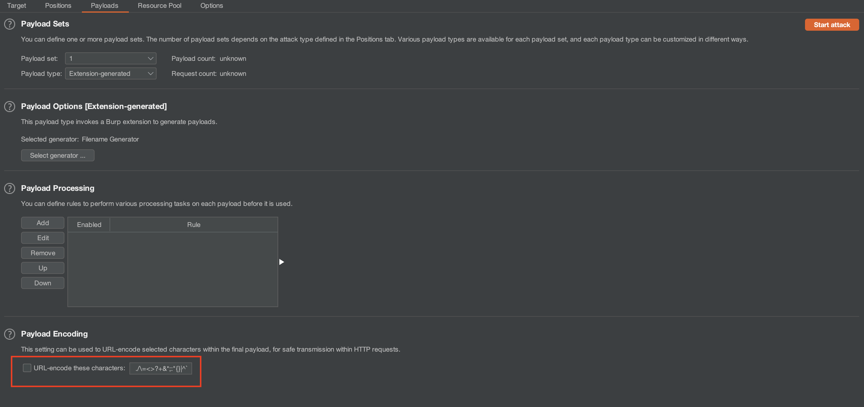 Disable URL encoding for filenames