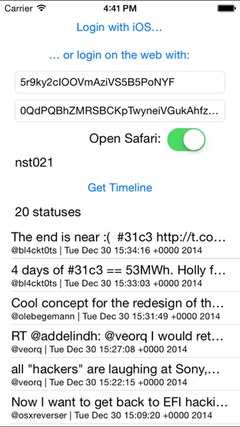 STTwitter Demo iOS