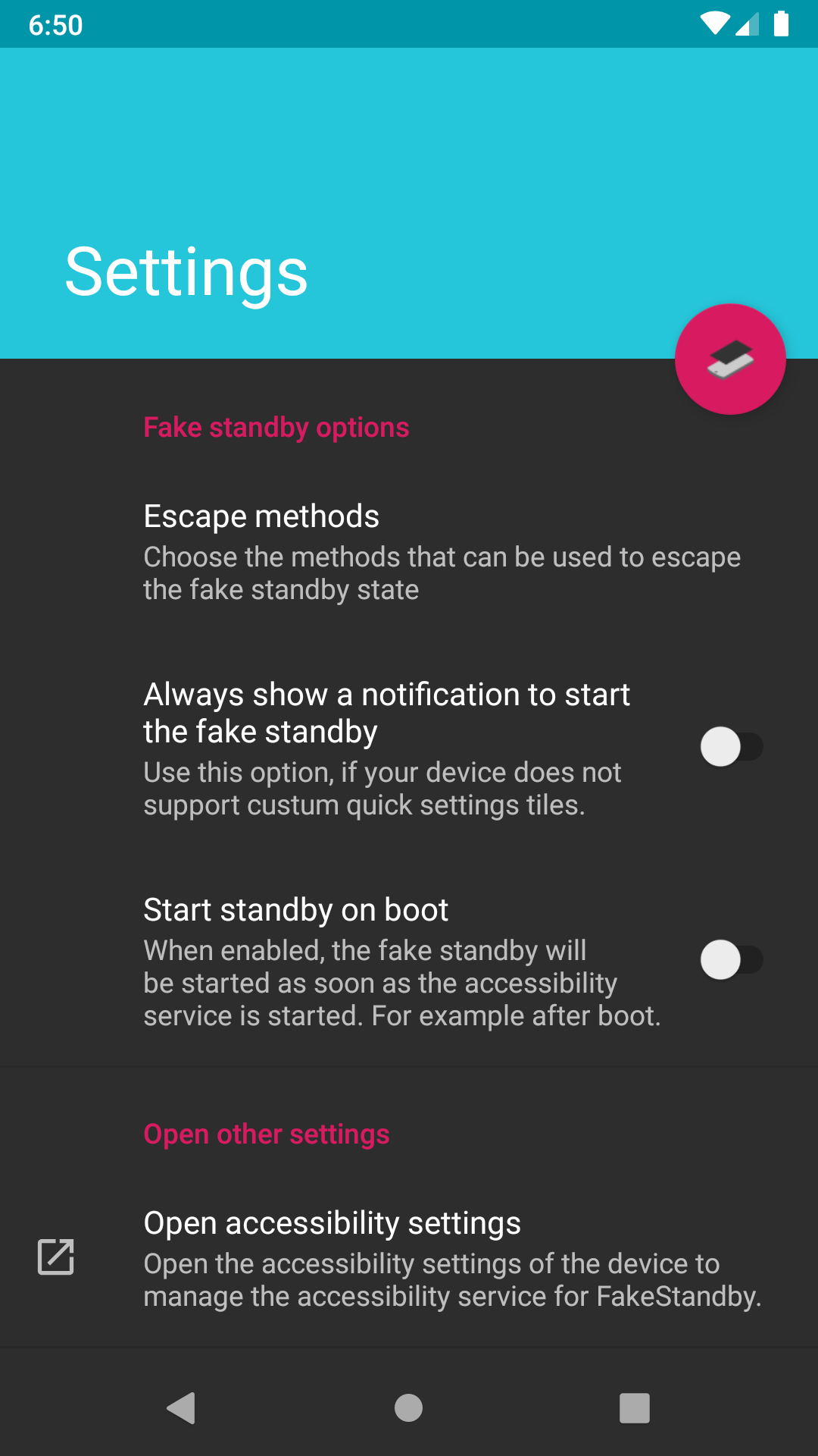 Screenshot 1 of FakeStandby — opens full size