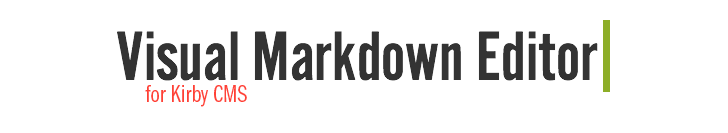Visual Markdown Editor for Kirby