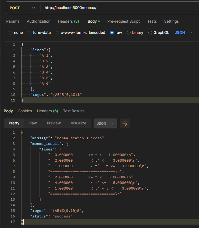 Postman example