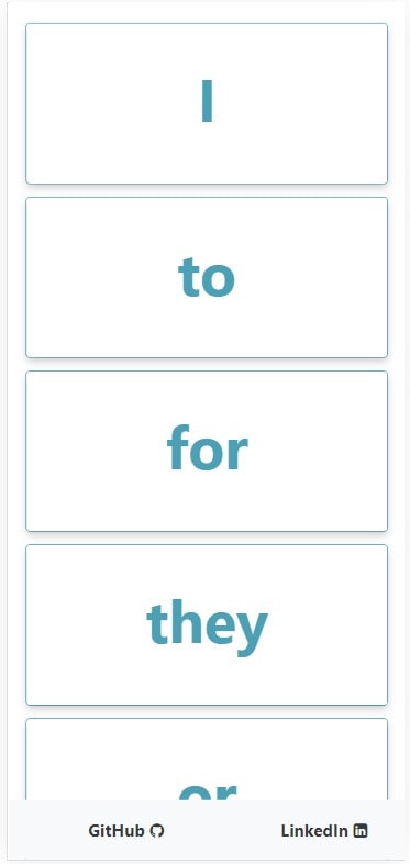 Mobile- Sight Words