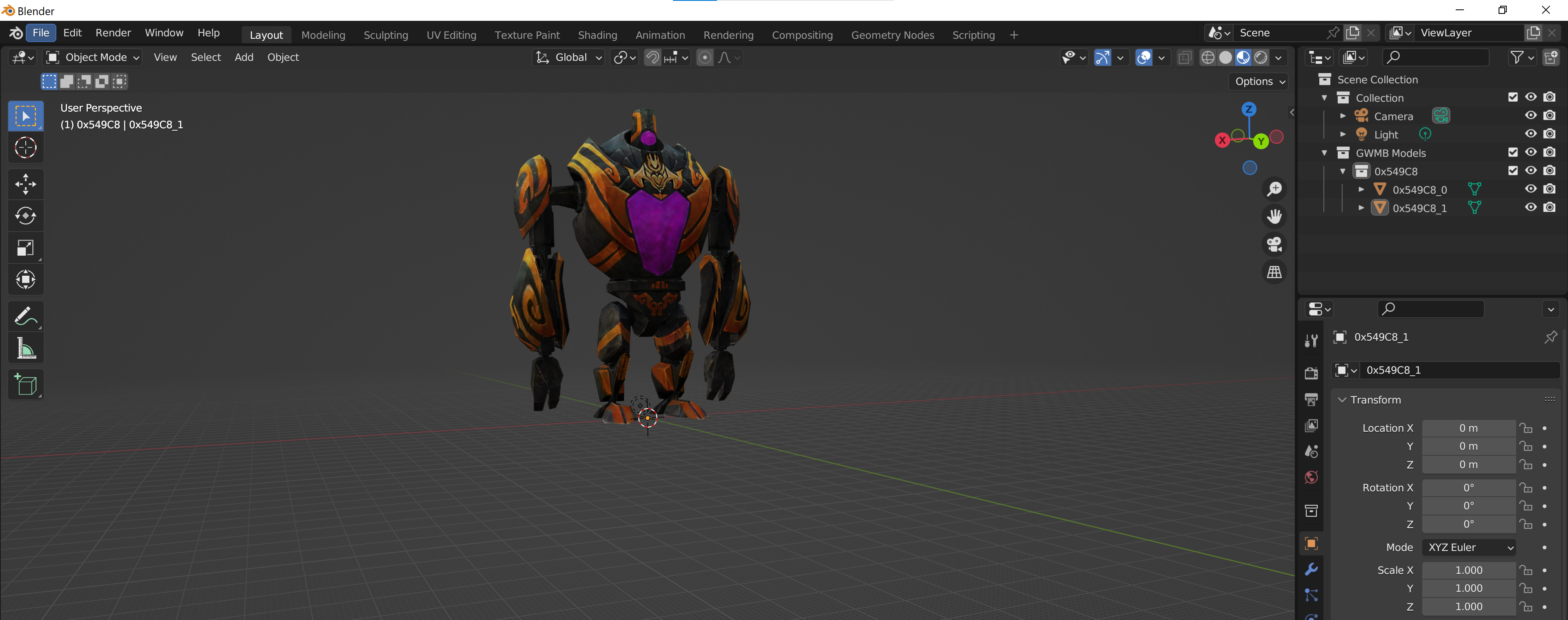 Blender Golem