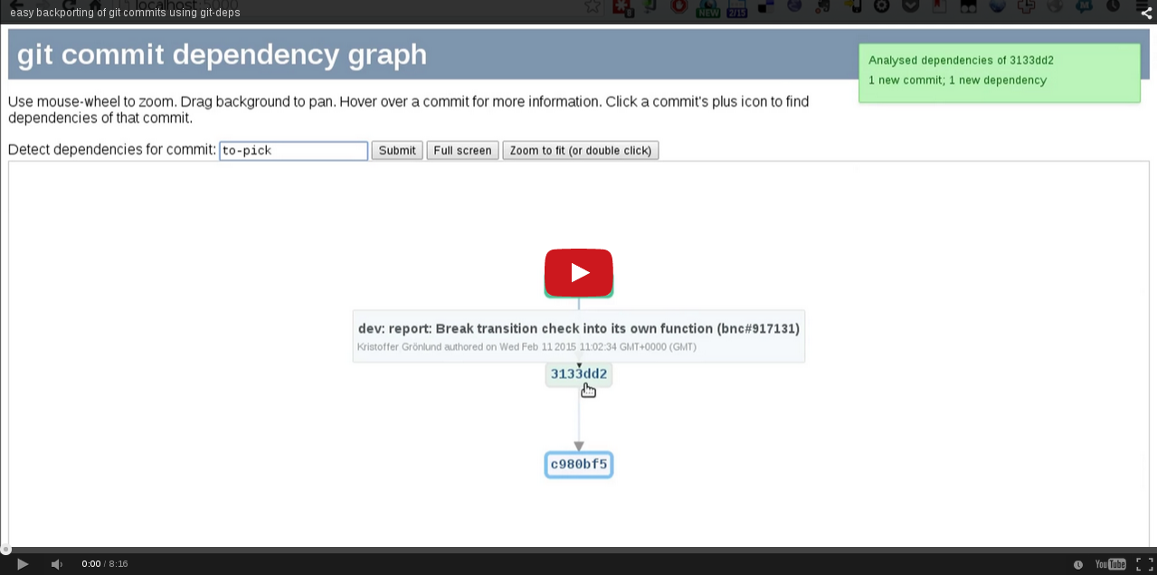 YouTube porting screencast