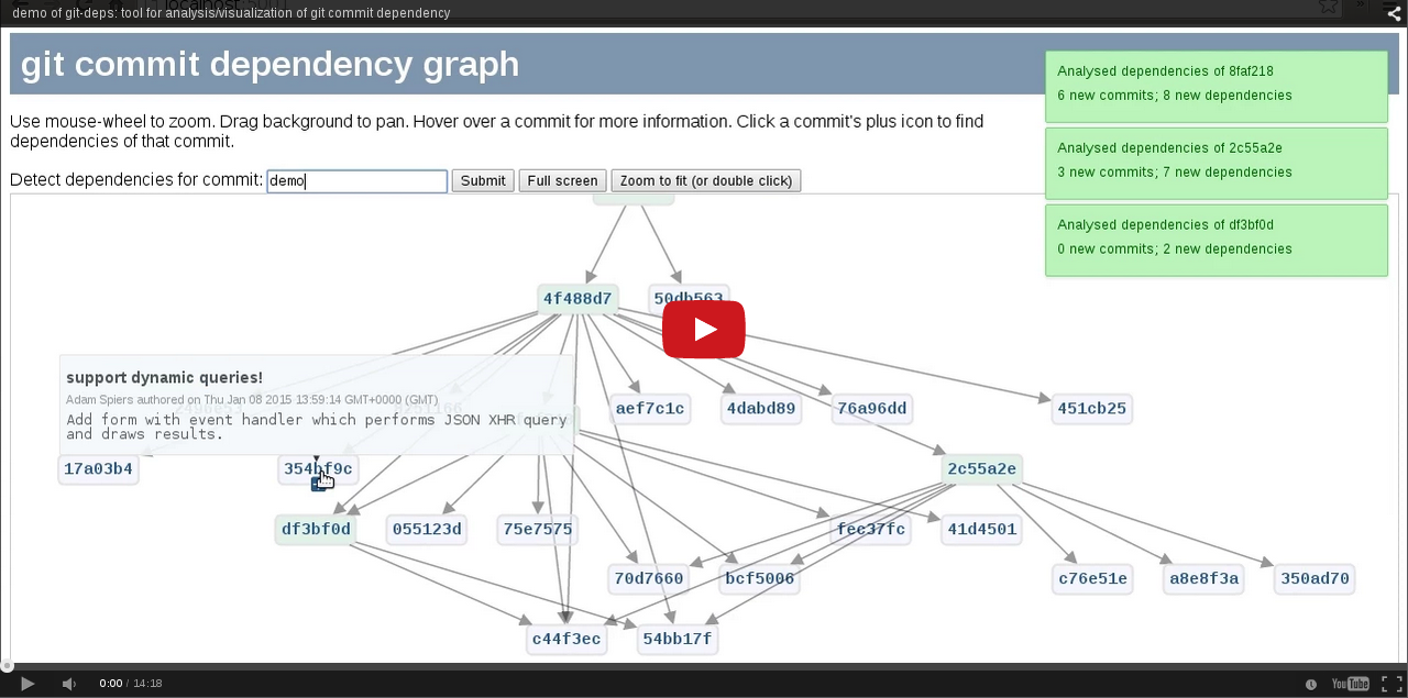 YouTube screencast