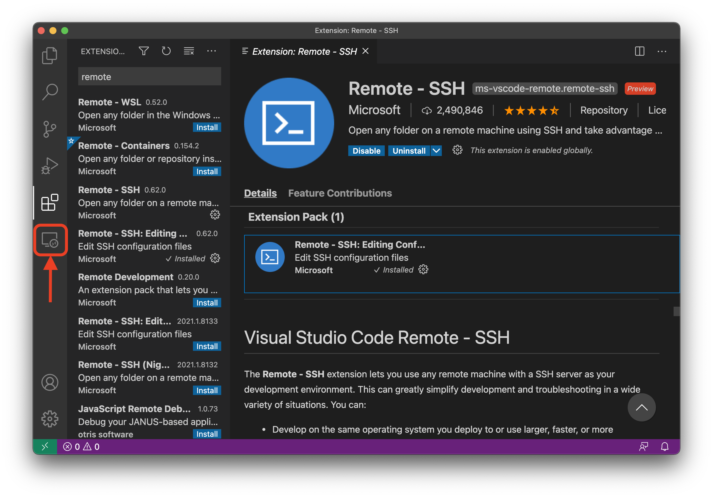 Setup Remote SSH Extension For VSCode JonathanHHenson CS241 GitHub Wiki