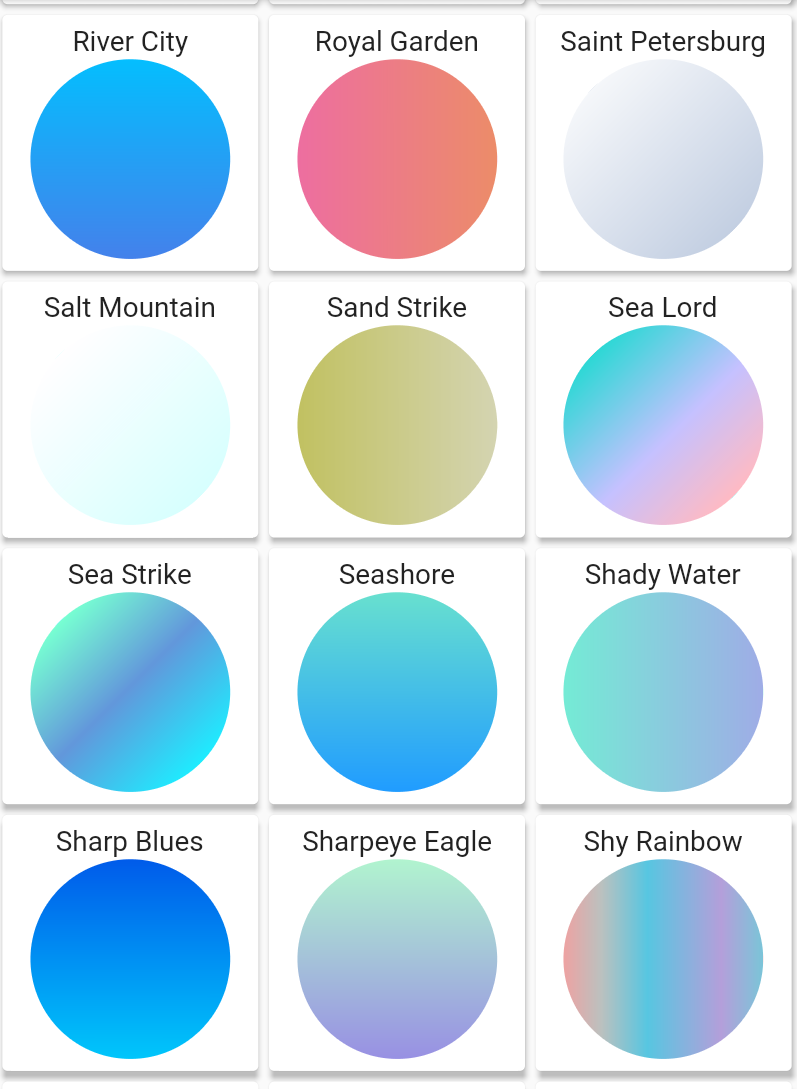 flutter_gradients | Flutter Package