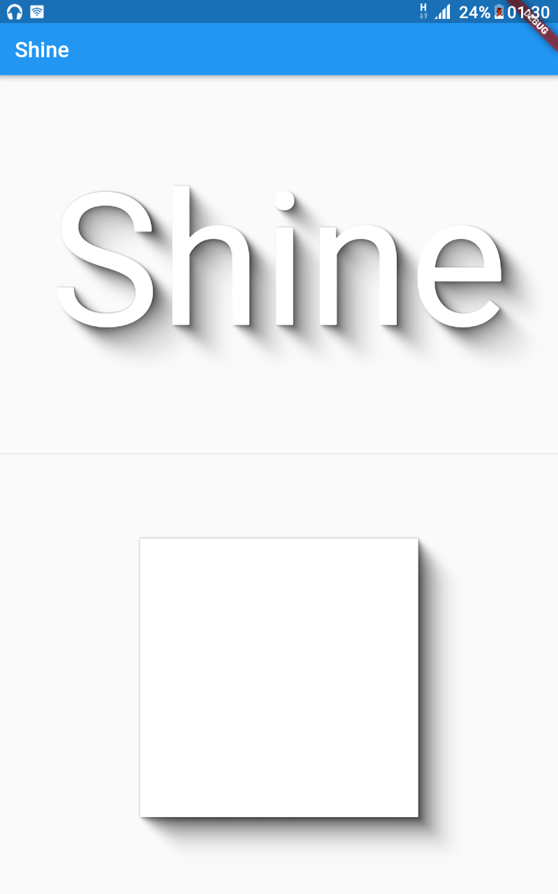Flutter Box and Text Shadow