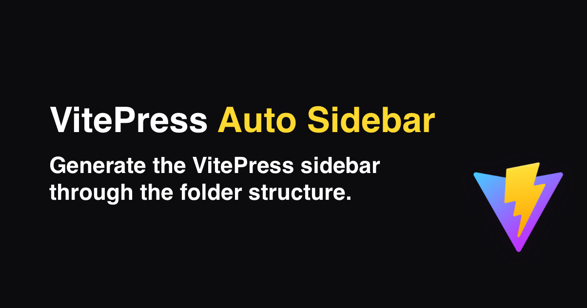 VitePress Plugin: Auto Sidebar
