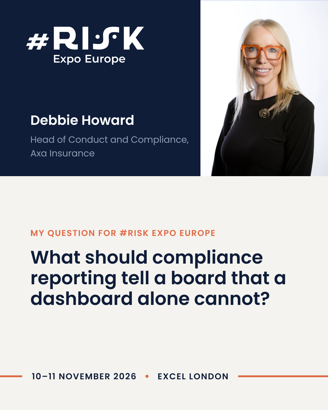 Debbie Howard — the question she's putting to the room