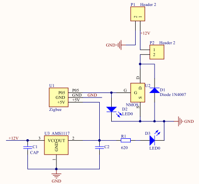 图2.7 控制器节点原理图