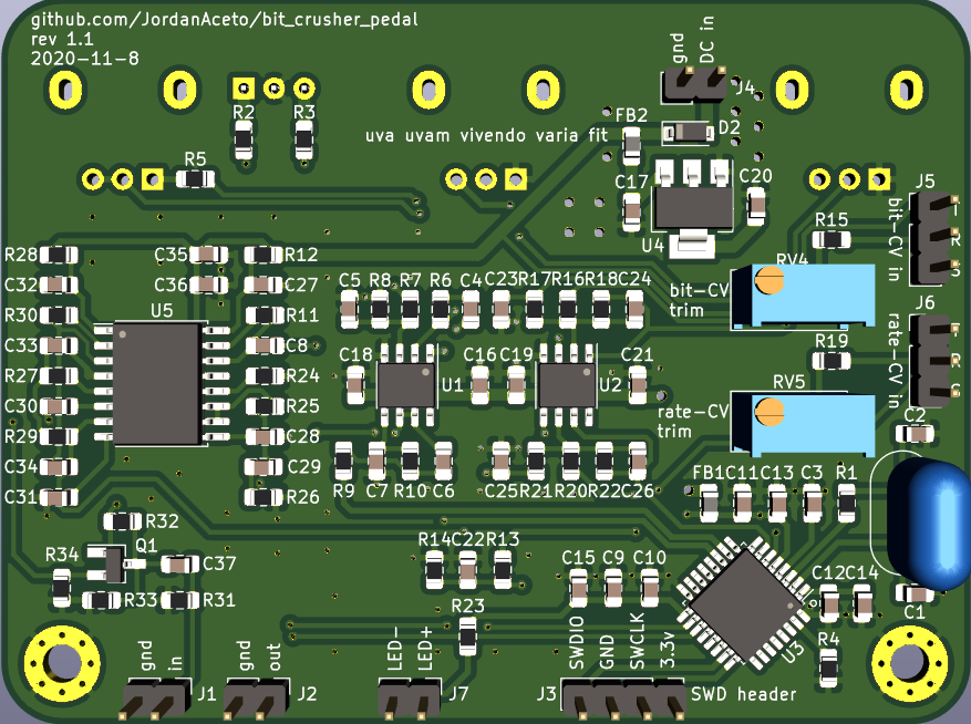 Bit Crusher Pedal, from the project README