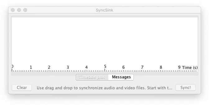 Synchronizing audio with the SyncSink user interface